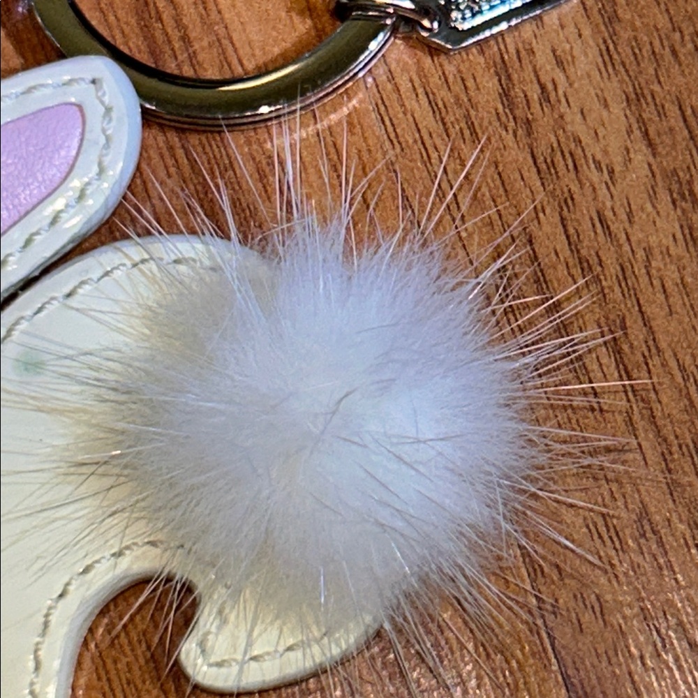 Coach Rabbit Mink Bunny Keychain - Picture 6 of 7